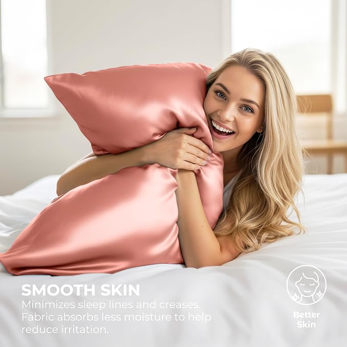 Pure Bedding Satin Pillowcase 2 Pack - Image 4