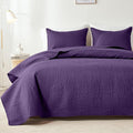 akkialla Purple King/Cal King Quilt Set, Ultrasonic Lightweight Bedspread by akkialla