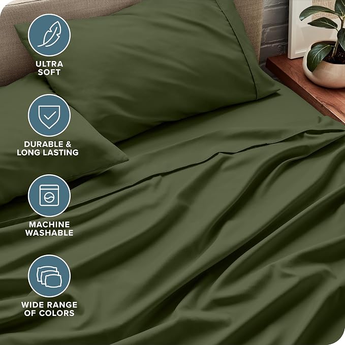 Bare Home Split Head Flex King Sheet Set - Image 5