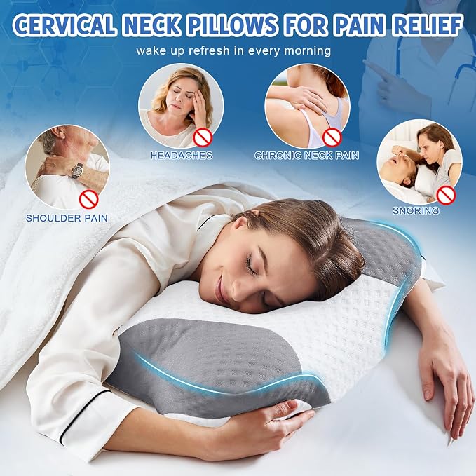 Cervical Neck Pillows with Memory Foam - Image 6