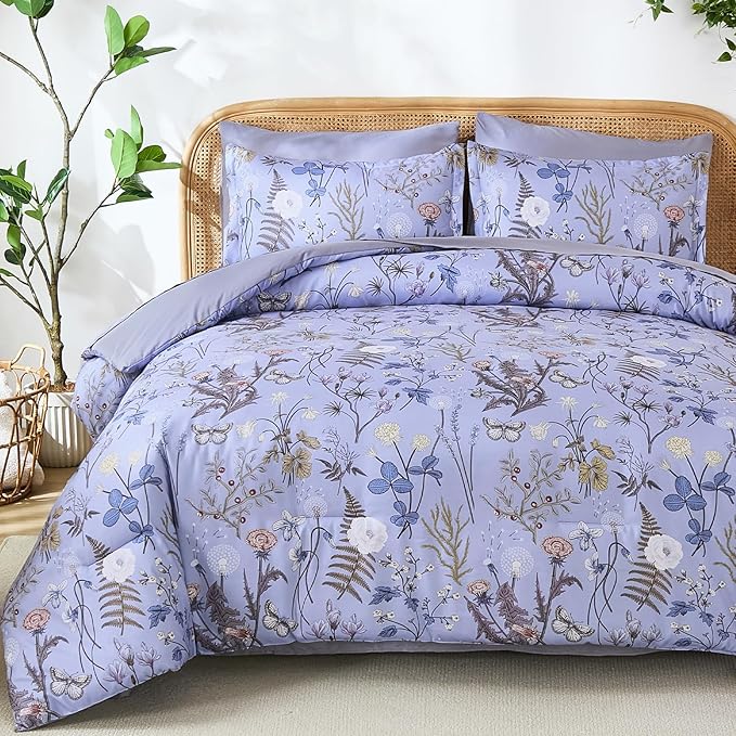 Yiran King Size Comforter Set 7 Piece, Lightweight Bed in a Bag King by Yiran