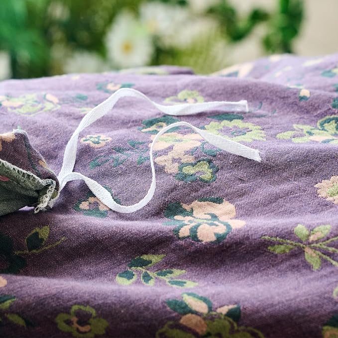 mixinni Vintage Floral Duvet Cover Queen Set - Image 9