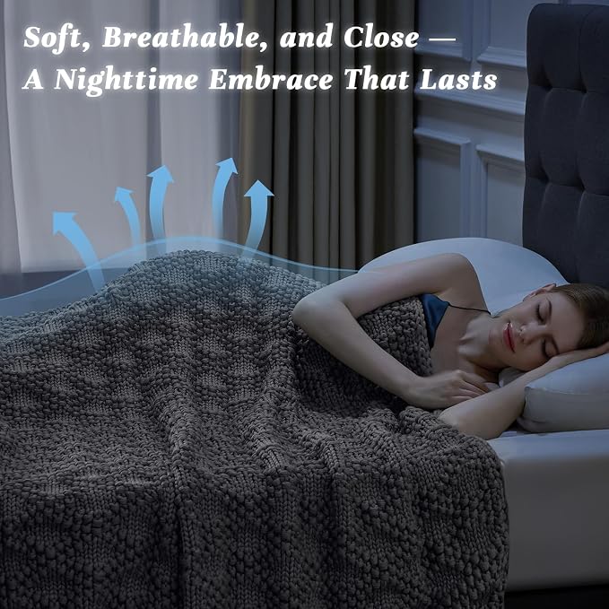 Anysay Knitted Weighted Blanket - Image 3
