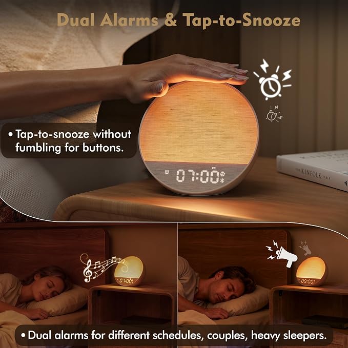 Tap-to-Snooze Sunrise Alarm Clock - Image 4
