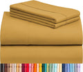 LuxClub 4 PC California King Sheet Set, Breathable Luxury Bed Sheets, Deep by LuxClub