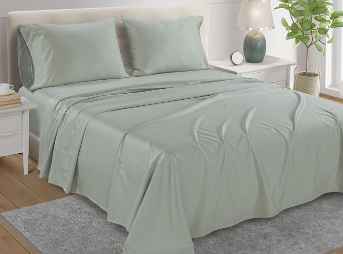 100% Egyptian Cotton Sheets California King Size, 800TC Breathable Bed Sheet Set by CHATEAUHOMECOLLECTION