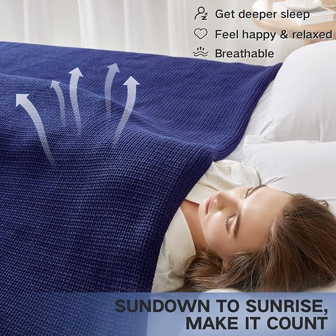 Guohaoi Knitted Weighted Blanket - Image 6