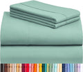 LuxClub 4 PC California King Sheet Set, Breathable Luxury Bed Sheets, Deep by LuxClub