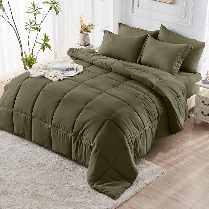 JOLLYVOGUE King Comforter Set, Ultra-Soft Bed in a Bag King Size 7 Pieces - Image 8