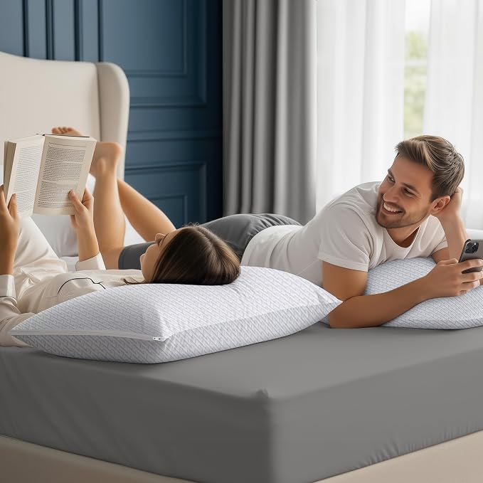 Utopia Bedding Shredded Memory Foam Pillows, Cooling Adjustable Bed Pillows - Image 6