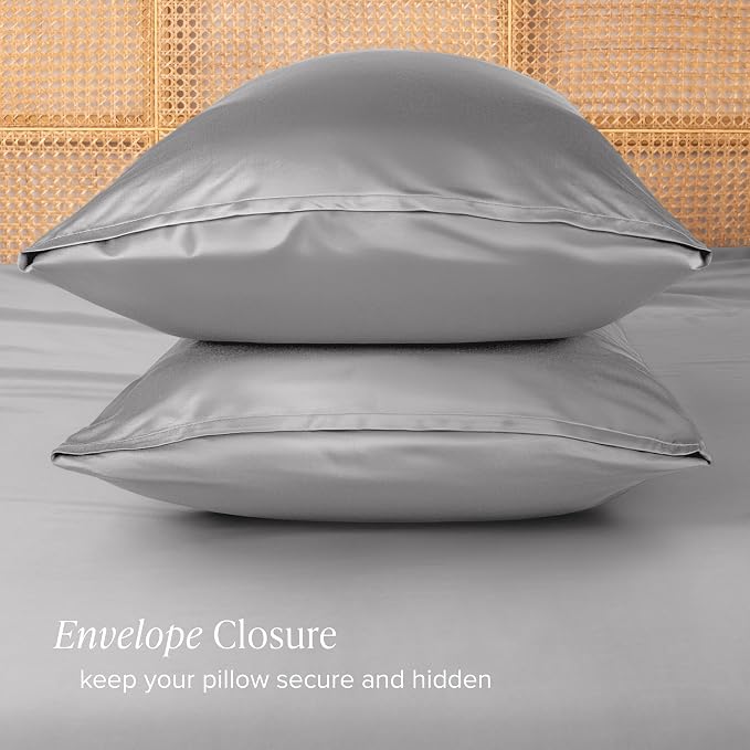 Bare Home 100% Rayon Made from Bamboo Luxury King Size Set of 2 Cooling - Image 3