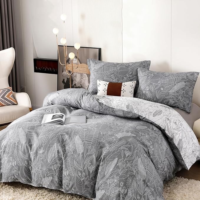 OAITE Duvet Cover Set, 100% Cotton Comforter Cover - Image 2