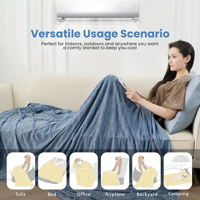 OIGAE Cooling Blanket for Hot Sleepers - Image 6
