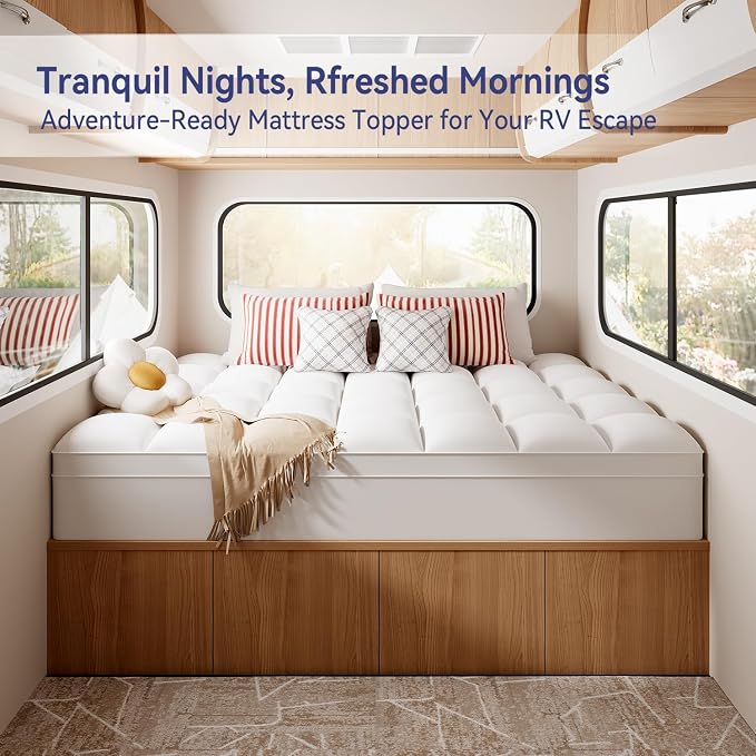 ELEMUSE RV King Mattress Topper - Image 2