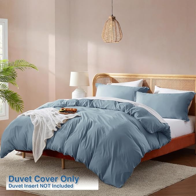 Nestl Stone Blue Duvet Cover King Size - Image 2