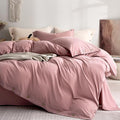JELLYMONI 100% Washed Cotton Duvet Cover Twin – Soft, Breathable Linen-Look by JELLYMONI