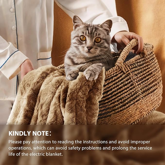 Homemate Electric Heated Blanket Full Size - Image 6