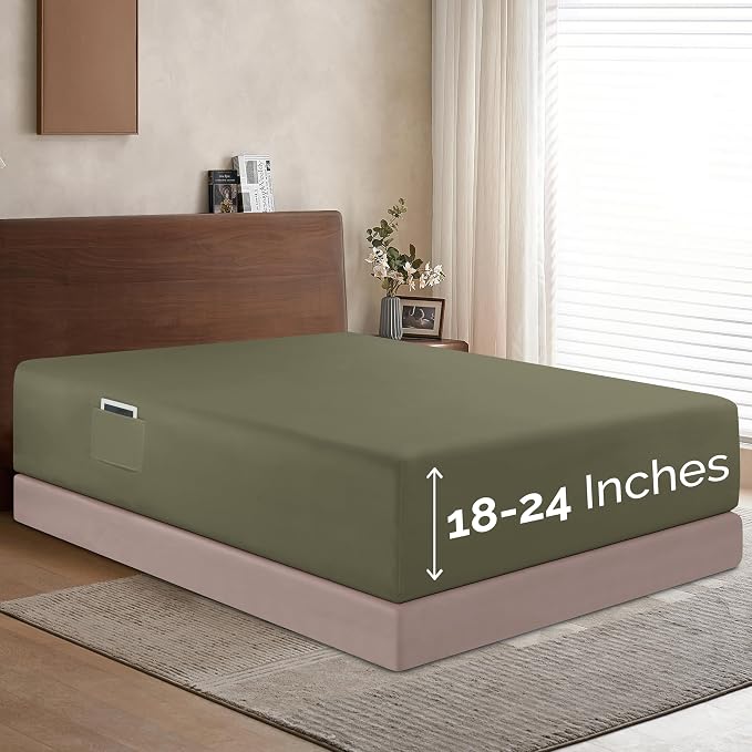 Elegant Comfort 1500 Premium Hotel Quality 18-24 Inches Deep by ELEGANTCOMFORT