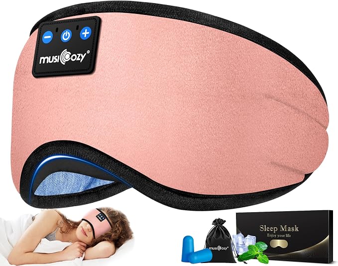 MUSICOZY Sleep Headphones Bluetooth 5.4 Headband Sleeping Eye Mask by MUSICOZY