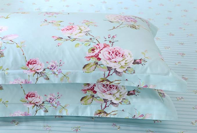 FADFAY French Country Duvet Cover Set King/California King 100% Cotton Floral - Image 8