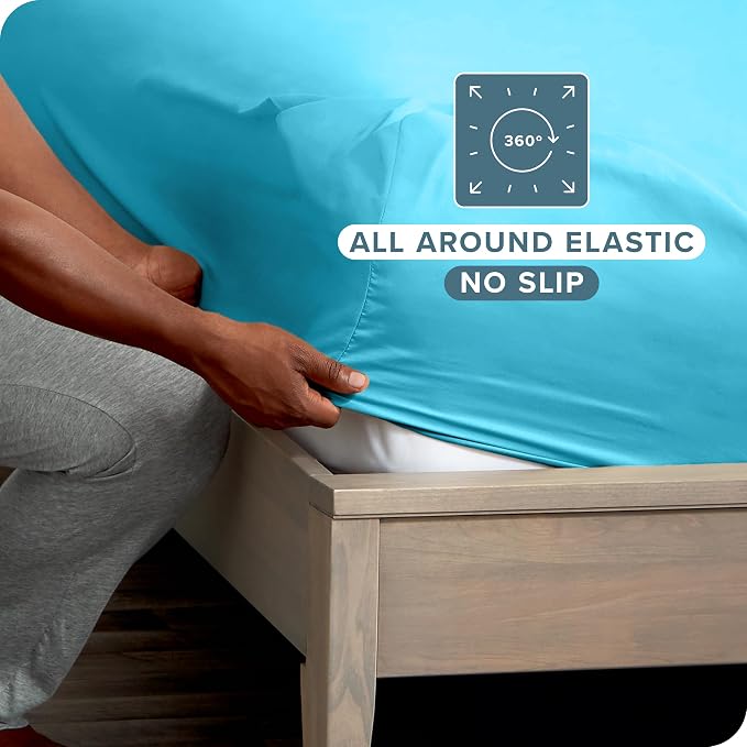 Bare Home 2-Pack Fitted Bottom Sheets Twin XL - Image 3