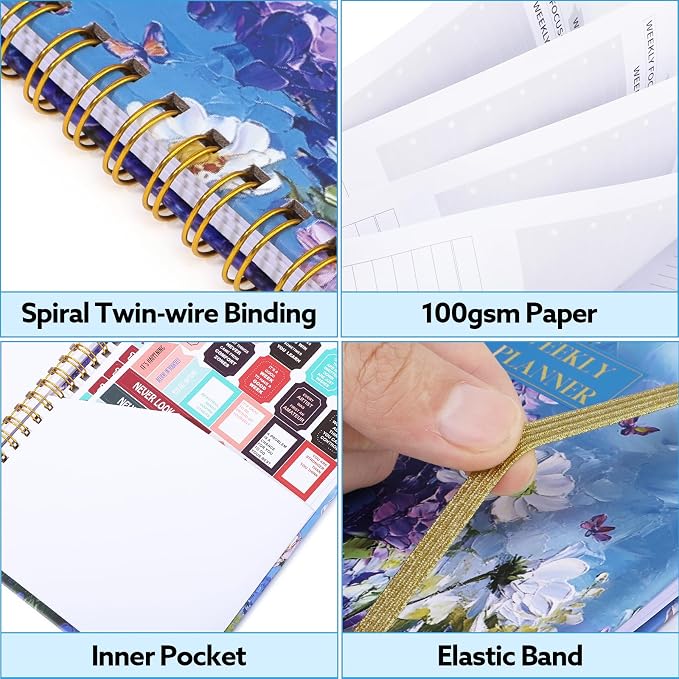 Undated Weekly Planner, A5 Weekly To Do List Notebook - Image 4