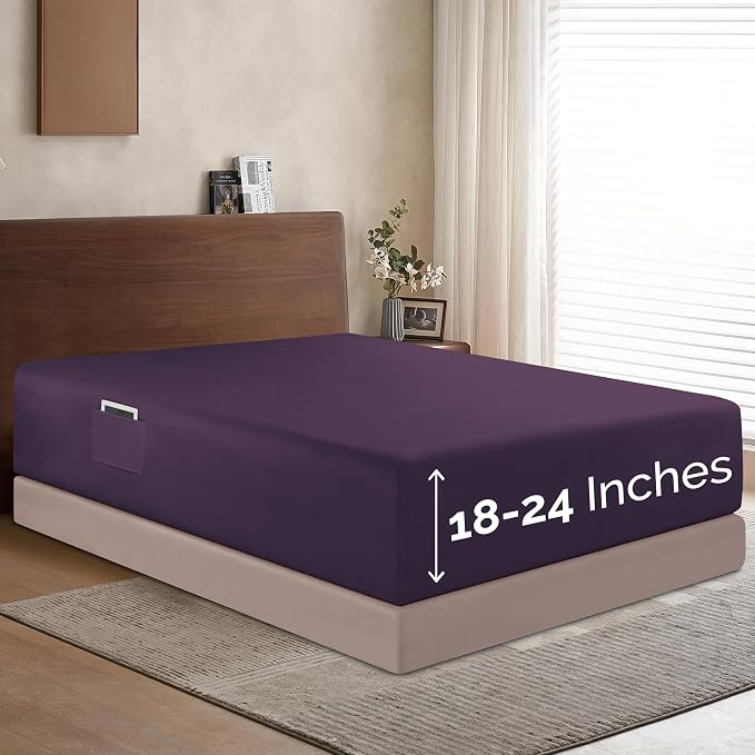 Elegant Comfort 1500 Premium Hotel Quality 18-24 Inches Deep by ELEGANTCOMFORT