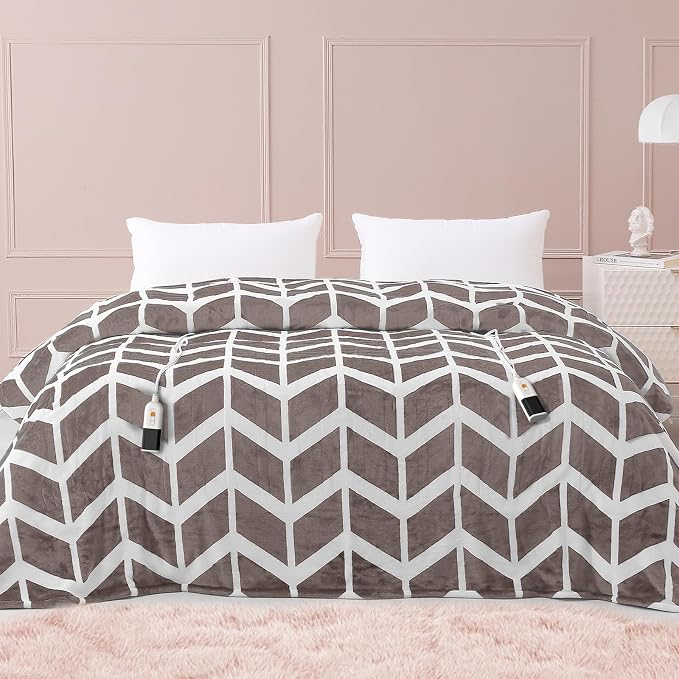 VENTIMI Electric Blanket Queen Size, Fast Heating Blanket by VENTIMI