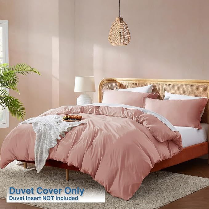 Nestl Blush Pink California King Duvet Cover Sets - Image 2