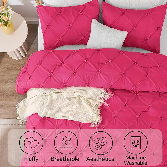 BEDELITE Hot Pink Twin Comforter Set - Image 5