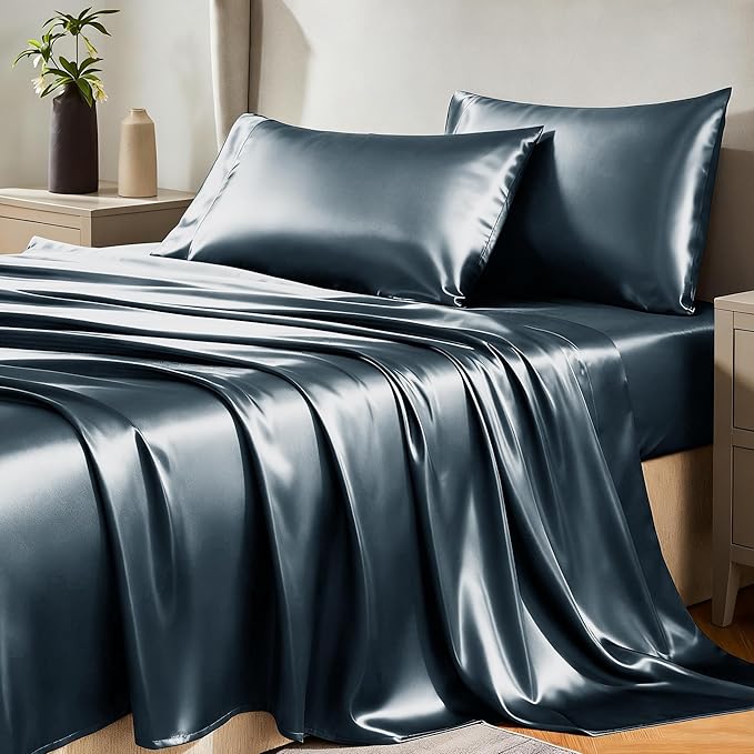 CozyLux Satin Sheets Full Size Sheets by CozyLux
