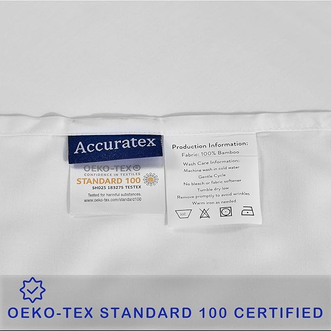 ACCURATEX Cooling Pillow Cases Set of 2, Rayon Derived from Bamboo, Breathable - Image 6