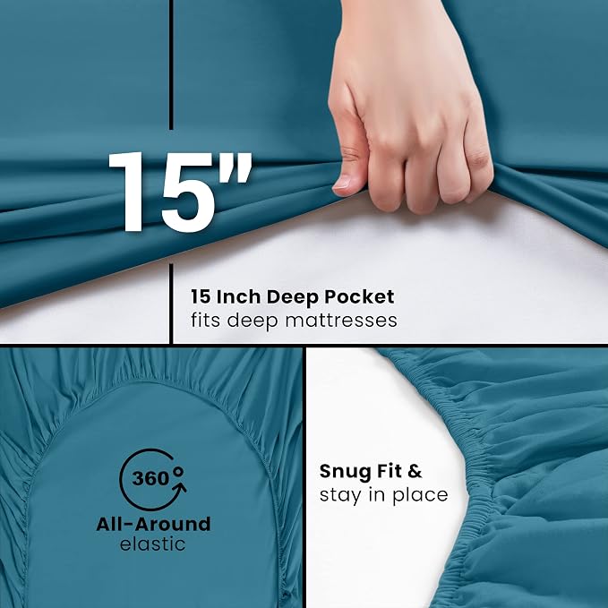 Utopia Bedding Queen Fitted Sheet - Image 3