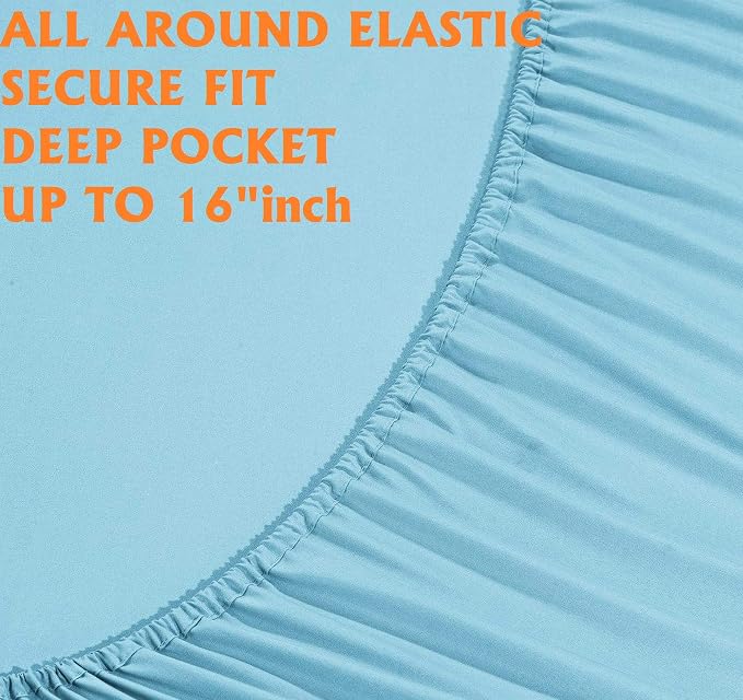 Elegant Comfort Luxury Soft Bed Sheets 1500 Premium Hotel Quality Microfiber - Image 4