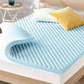 Best Price Mattress 3 Inch Egg Crate Memory Foam, Cooling Gel Infusion by BestPriceMattressInc