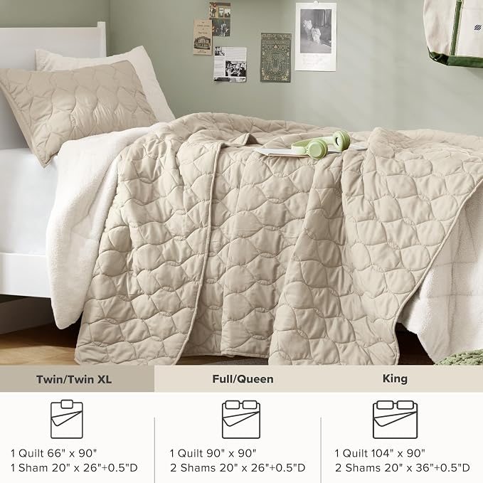 Comfort Spaces Twin Quilt Set Modern Reversible Ogee Coverlet Twin Bedding Set - Image 7