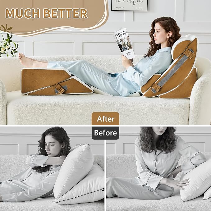 Yojoker 9PCS Orthopedic Bed Wedge Pillow Set - Image 9