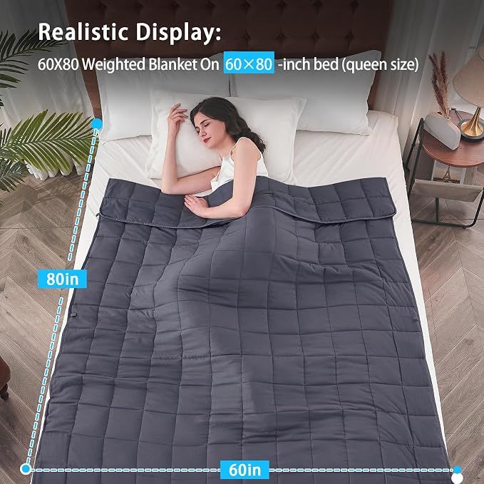 yescool Weighted Blanket for Adults Cooling Heavy Blanket for Sleeping Perfect - Image 2