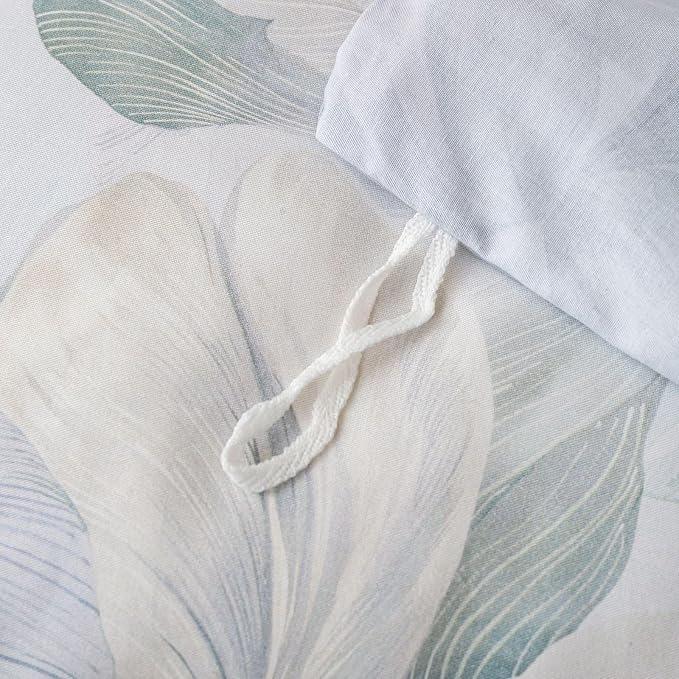 OAITE Duvet Cover Set Queen Size Floral Pattern Ultra Soft 100% Cotton Duvet - Image 8