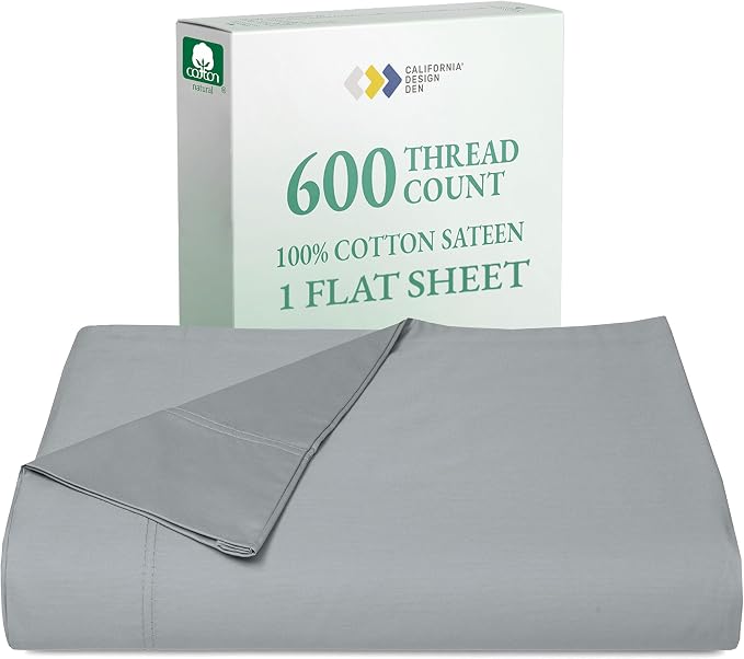 100% Cotton Flat Sheet by CaliforniaDesignDen