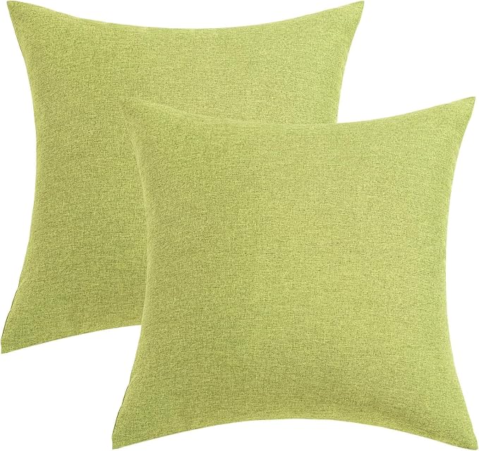 MIULEE Pack of 2 Decorative Outdoor Solid Waterproof Throw Pillow Covers Spring - Image 7