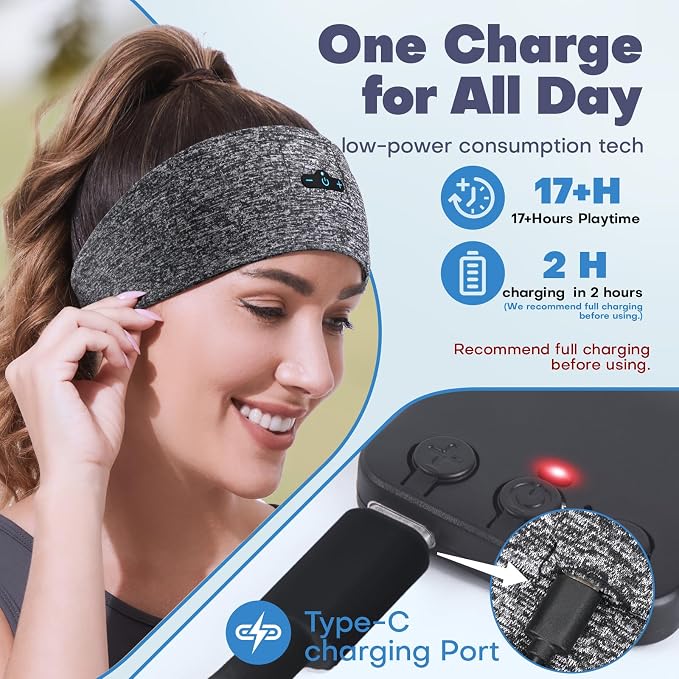 Sleep Headphones Bluetooth Headband - Image 2