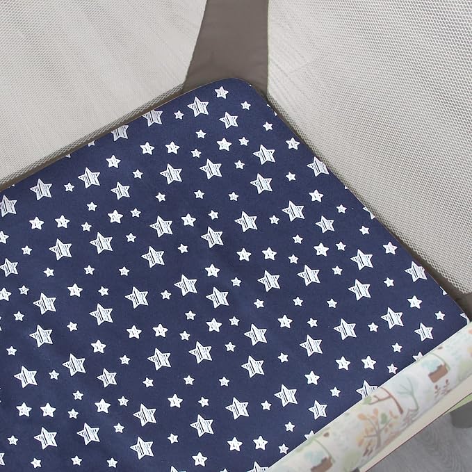 Pack and Play Sheets Boy, Mini Crib Sheets Boy, Stretchy Pack n Play Playard - Image 3