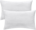 BEDELITE Flannel King Size Pillow Cases Set of 2, Decorative Waffle Weave by BEDELITE