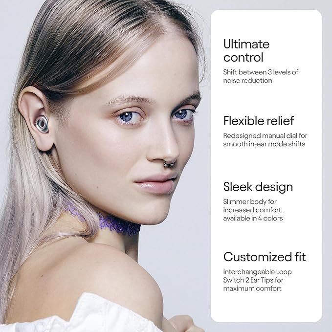 Loop Switch 2 Adjustable Ear Plugs – 3 Noise Relief Modes - Image 2