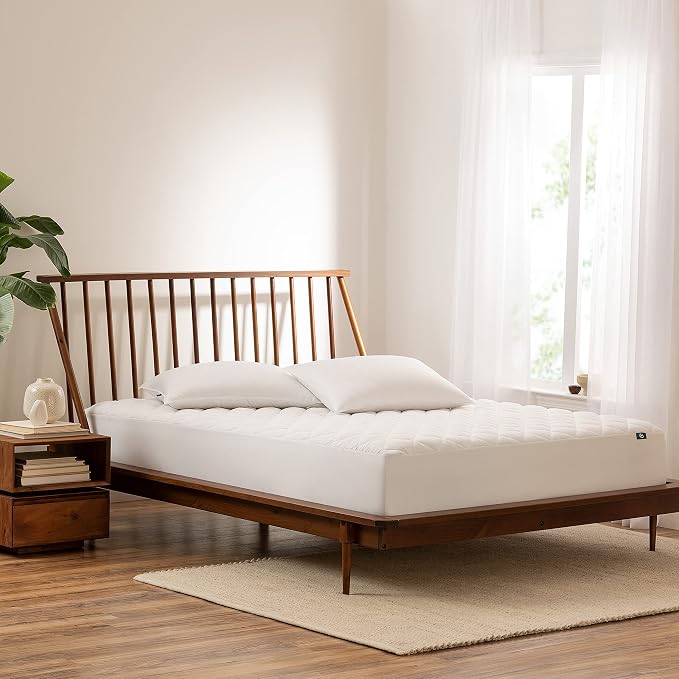 SERTA Power Clean Triple Action Quilted Soft Waterproof Mattress Pad Protector by Serta