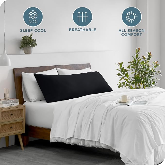 Bare Home Microfiber Body Pillow Cover - Image 2