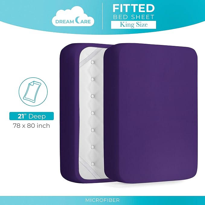 DREAMCARE King Fitted Sheet - Image 4