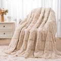 Wemore Jacquard Fleece Weighted Blanket Twin Size 60" x 80" 15lbs, Ultra Soft by WemoreDirect