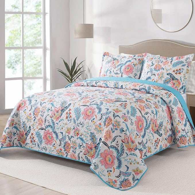 BEDIFANY Garden Cotton Filling King Size Quilt Set by BEDIFANY
